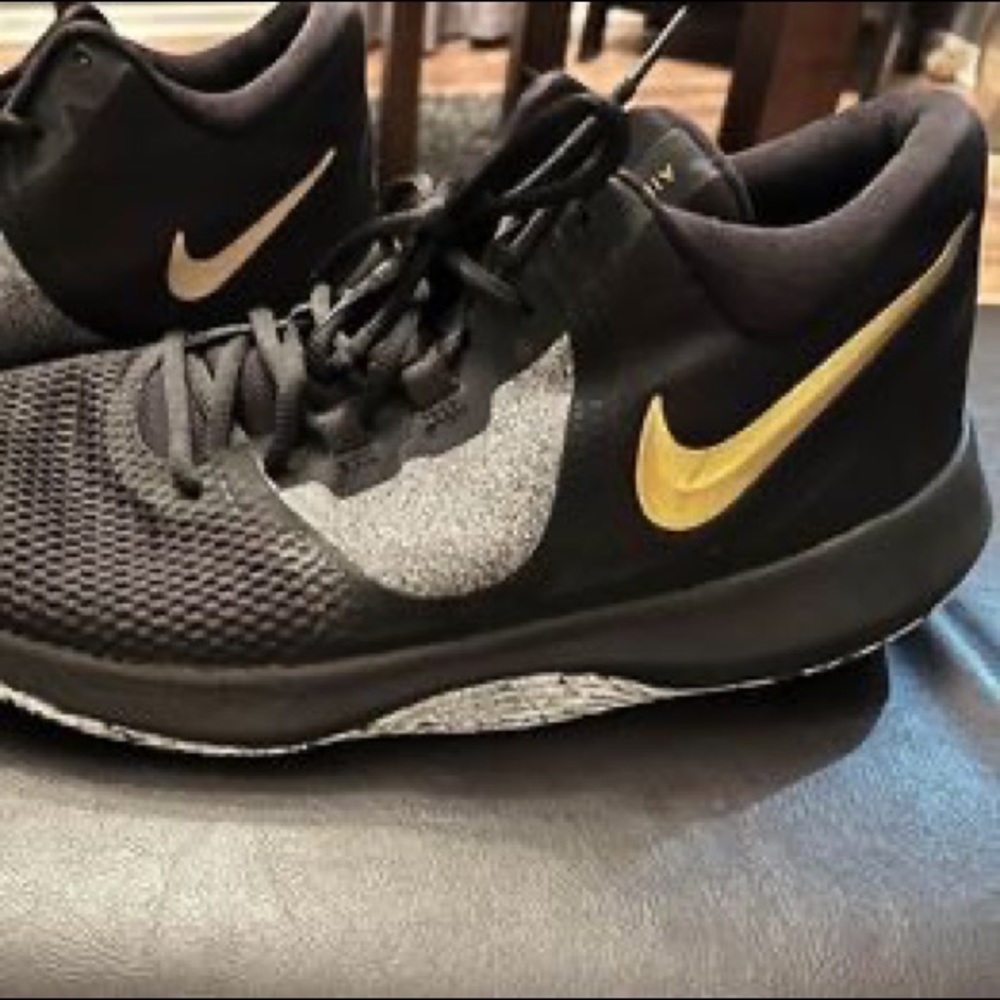 Nike basketball shoes. Near new condition, worn 1-2 times on the court.
